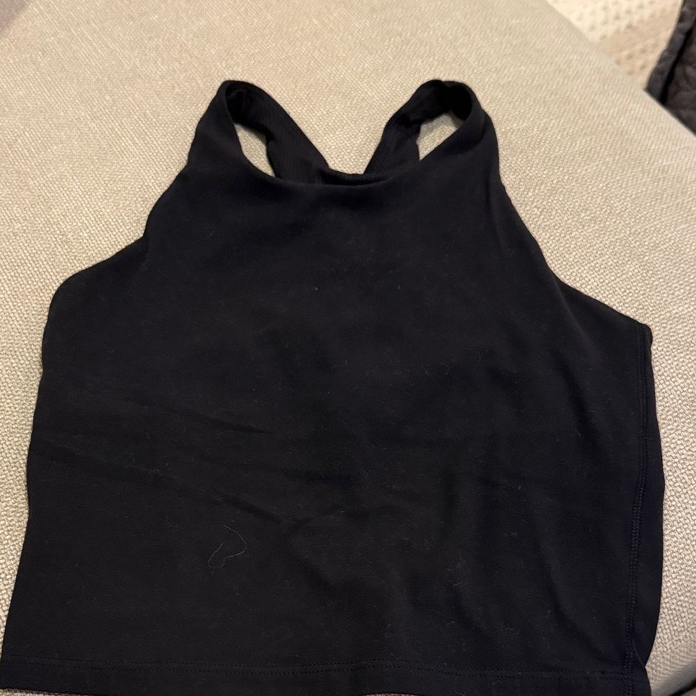 Athleta Girl Black Racerback Tank Top